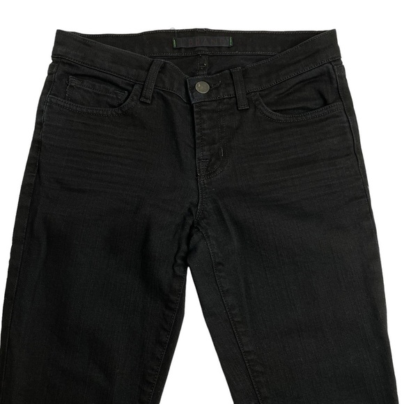J Brand Jett Skinny Cropped Ankle Jeans Black Size 26 - Picture 2 of 9